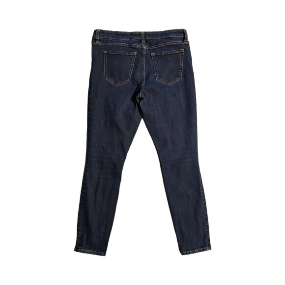 Gap Denim Legging Women's Size 30 Dark Wash Low Rise Stretch Cropped Skinny Leg - Picture 2 of 10